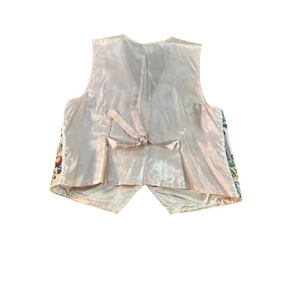 Vtg Bedford Fair Women’s Sz LP Made In USA Tapestry Vest - Picture 4 of 15